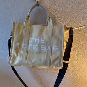 Marc Jacobs Light Yellow Tote with Black Strap